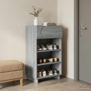 Schoenenkast 48x38x87,5 cm bewerkt hout grijs Sonoma