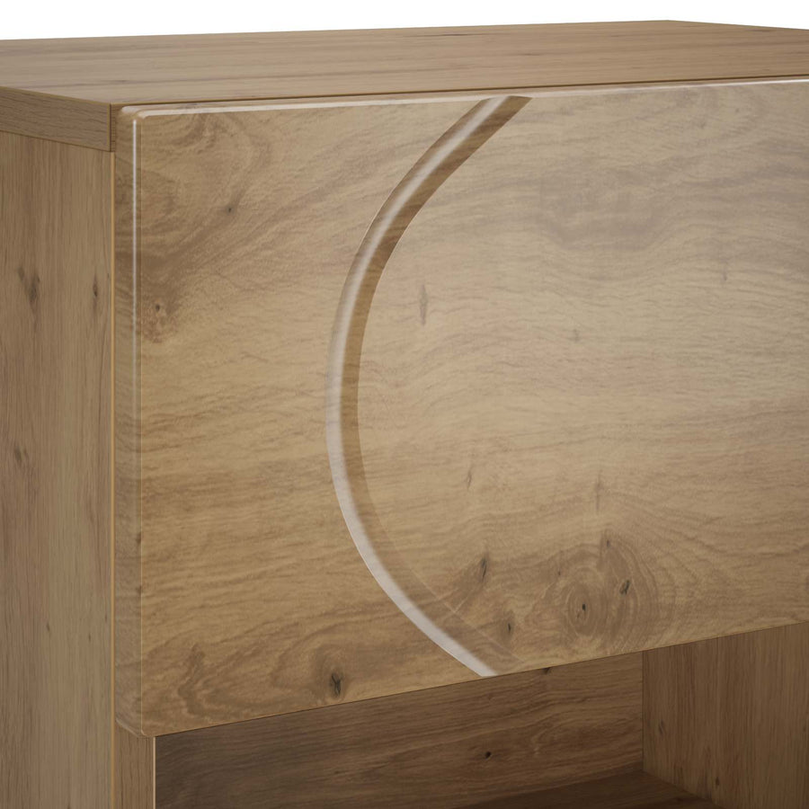 Schoenenkast 48 x 38 x 87,5 cm Bewerkt hout Artisanaal eiken