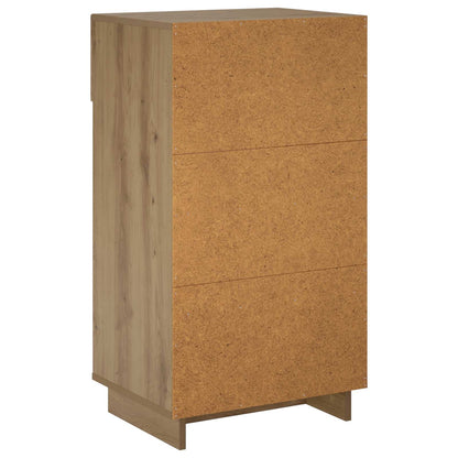 Schoenenkast 48 x 38 x 87,5 cm Bewerkt hout Artisanaal eiken