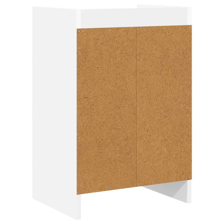 Nachtkastjes Wit 40 x 30 x 60 cm Bewerkt hout