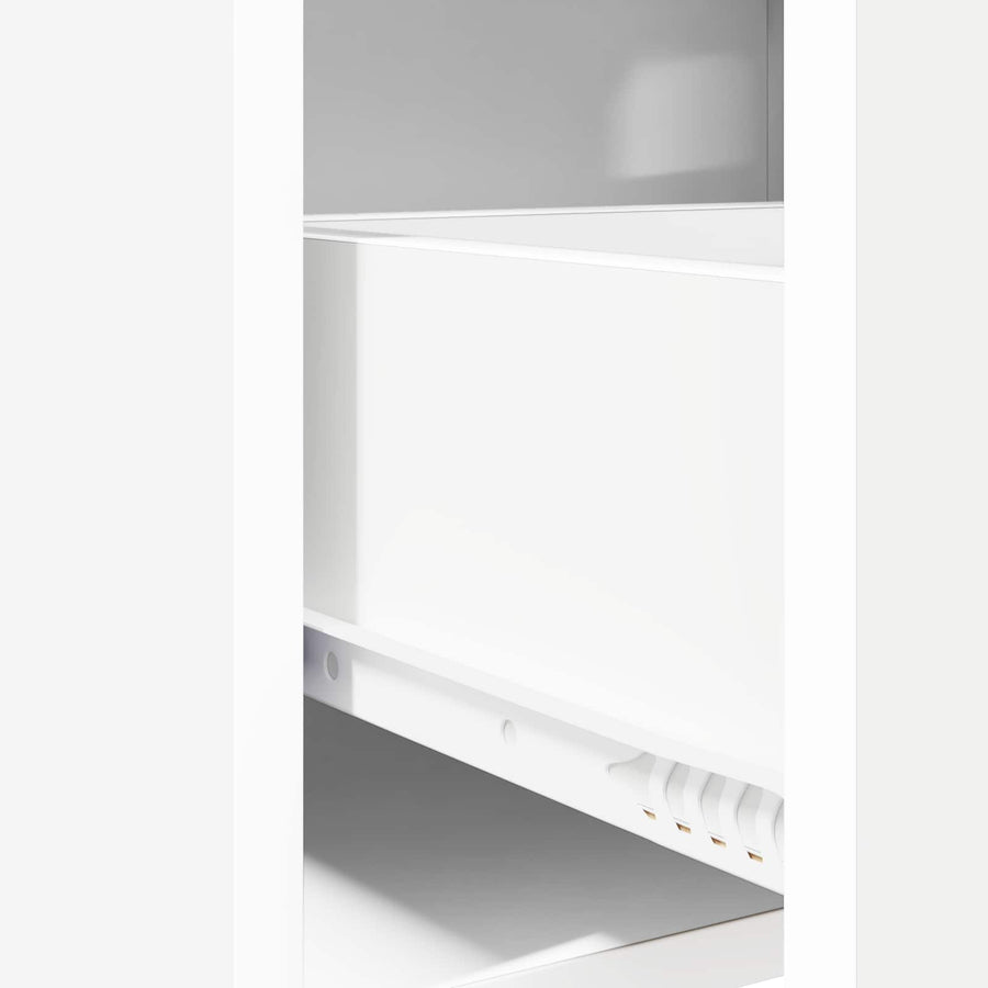 Nachtkastjes 2 pcs Wit 40 x 30 x 60 cm Bewerkt hout