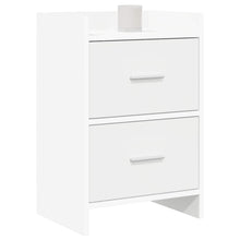 Nachtkastjes 2 pcs Wit 40 x 30 x 60 cm Bewerkt hout