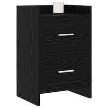 Nachtkastjes 2 pcs Zwart eiken 40 x 30 x 60 cm Bewerkt hout
