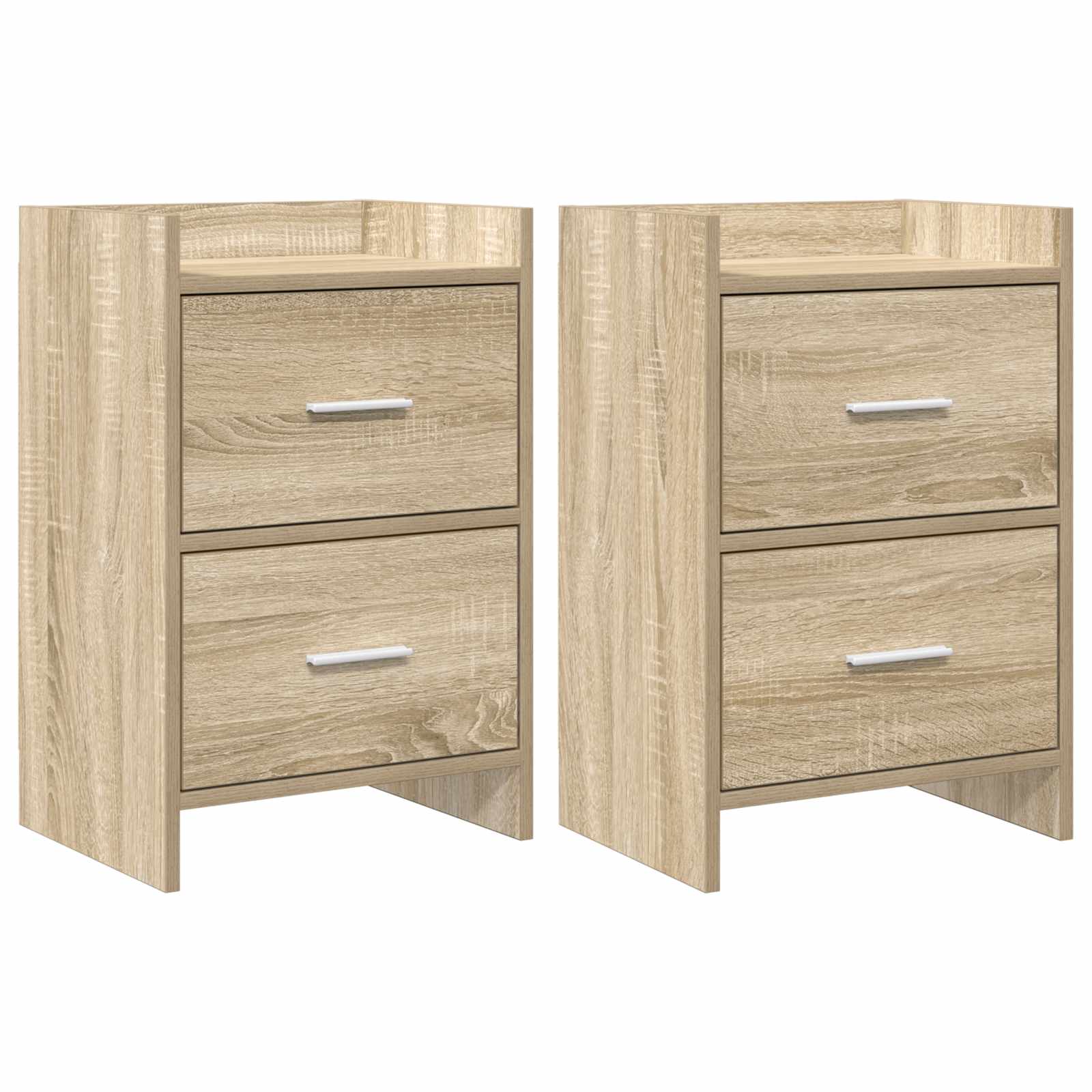 Nachtkastjes 2 pcs Sonoma Eiken 40 x 30 x 60 cm Bewerkt hout