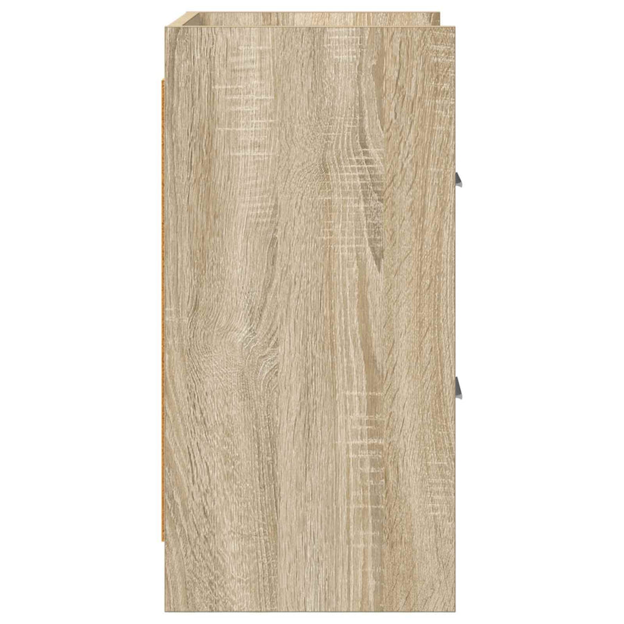 Nachtkastjes 2 pcs Sonoma Eiken 40 x 30 x 60 cm Bewerkt hout