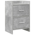 Nachtkastjes Betongrijs 40 x 30 x 60 cm Bewerkt hout