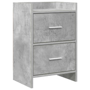 Nachtkastje 40x30x60 cm betongrijs bewerkt hout