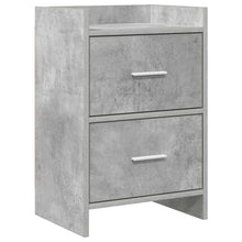 Nachtkastjes Betongrijs 40 x 30 x 60 cm Bewerkt hout