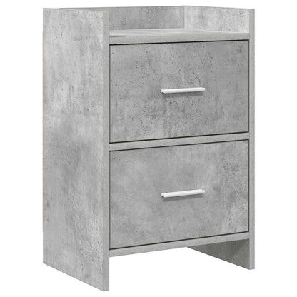 Nachtkastjes Betongrijs 40 x 30 x 60 cm Bewerkt hout