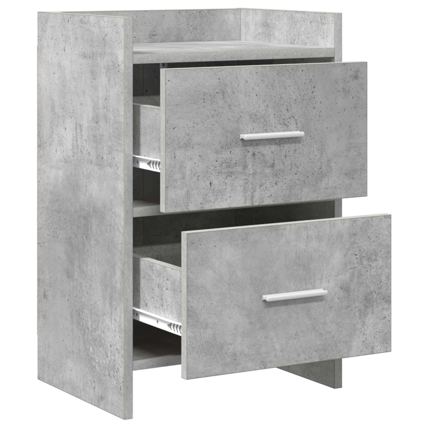Nachtkastjes Betongrijs 40 x 30 x 60 cm Bewerkt hout