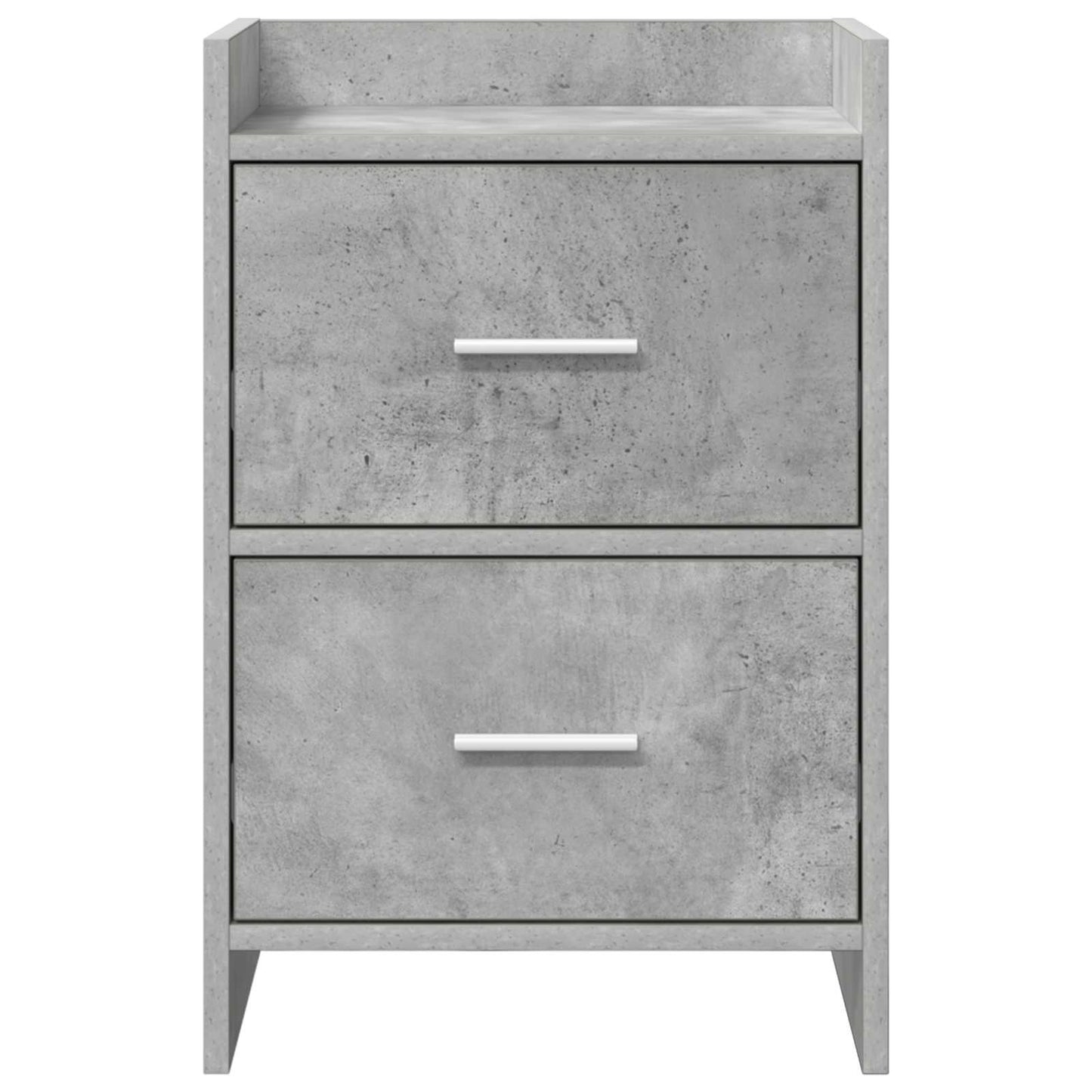 Nachtkastjes Betongrijs 40 x 30 x 60 cm Bewerkt hout