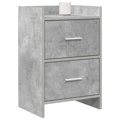 Nachtkastjes Betongrijs 40 x 30 x 60 cm Bewerkt hout