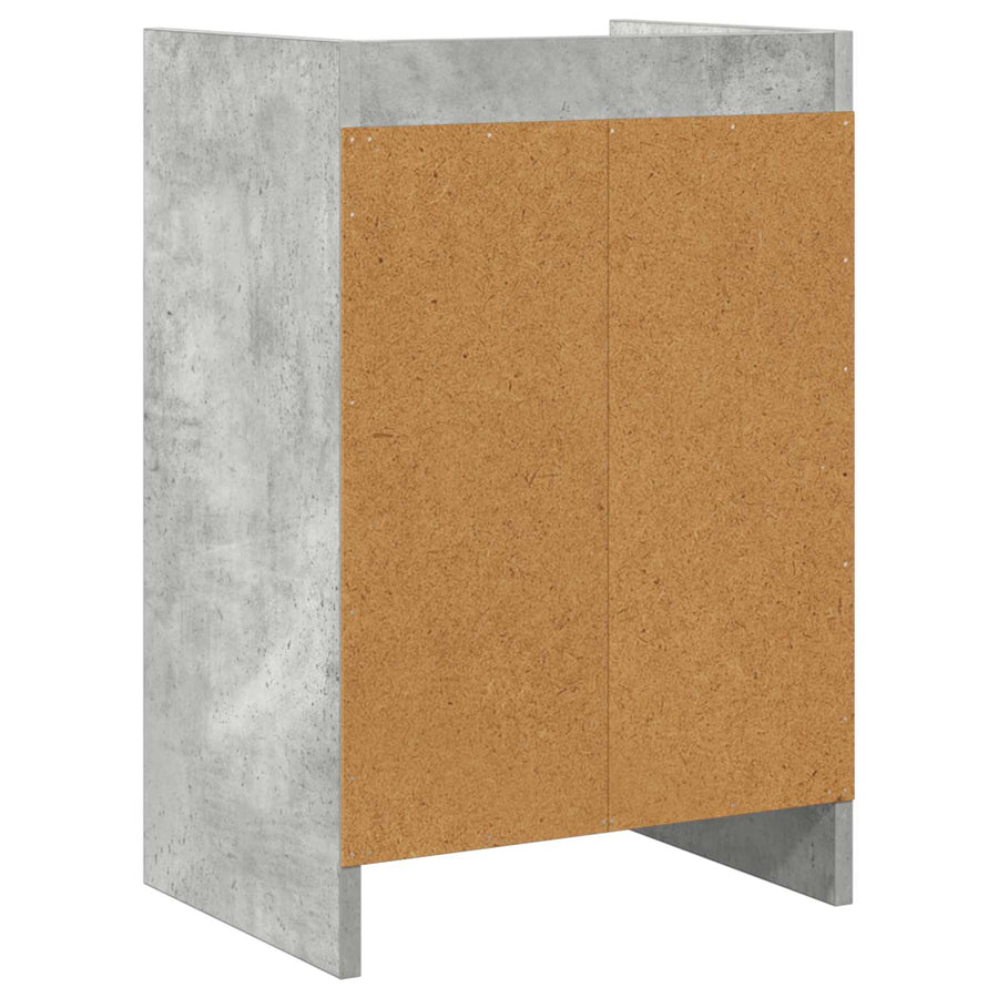 Nachtkastjes 2 pcs Betongrijs 40 x 30 x 60 cm Bewerkt hout