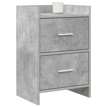 Nachtkastjes 2 pcs Betongrijs 40 x 30 x 60 cm Bewerkt hout