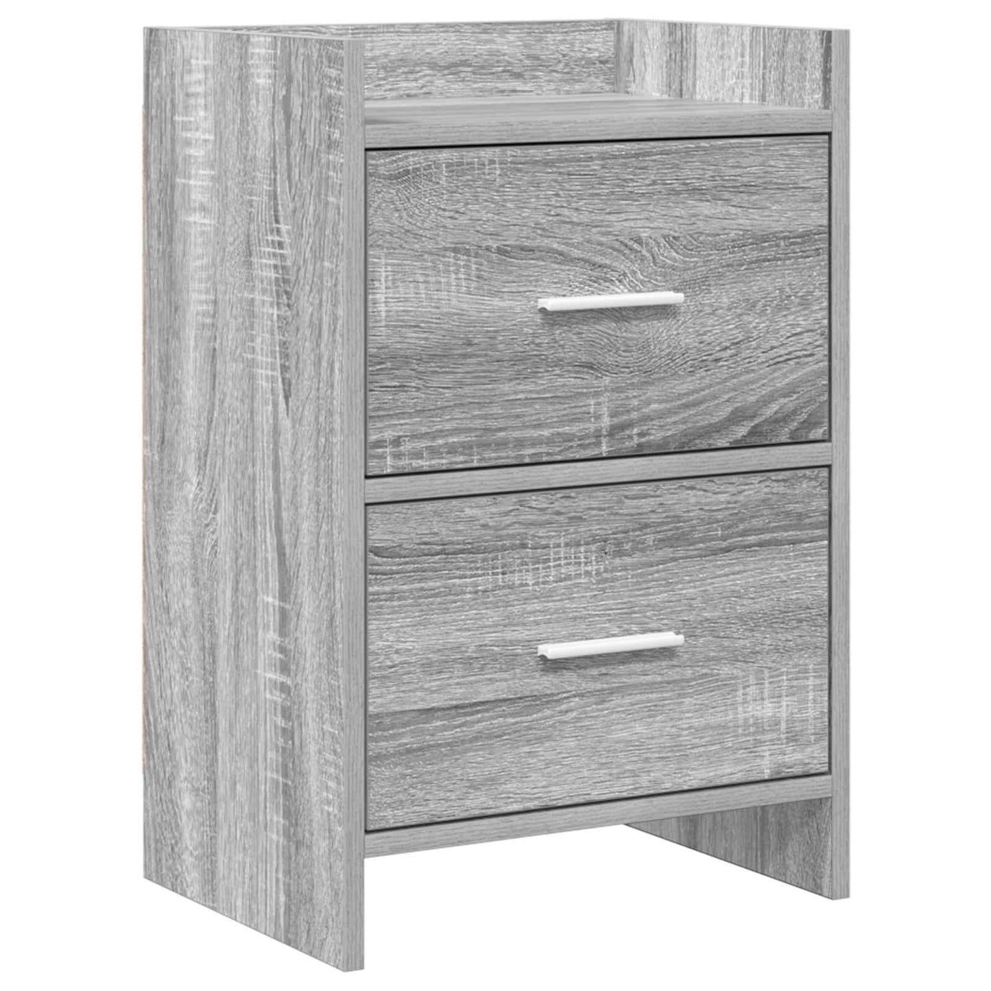 Nachtkastjes Grijs Sonoma 40 x 30 x 60 cm Bewerkt hout