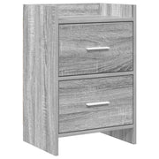 Nachtkastje grijs 40x30x60 cm bewerkt hout