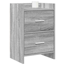 Nachtkastjes Grijs Sonoma 40 x 30 x 60 cm Bewerkt hout