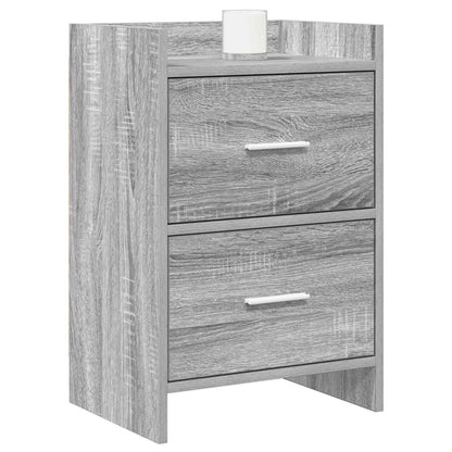Nachtkastjes Grijs Sonoma 40 x 30 x 60 cm Bewerkt hout