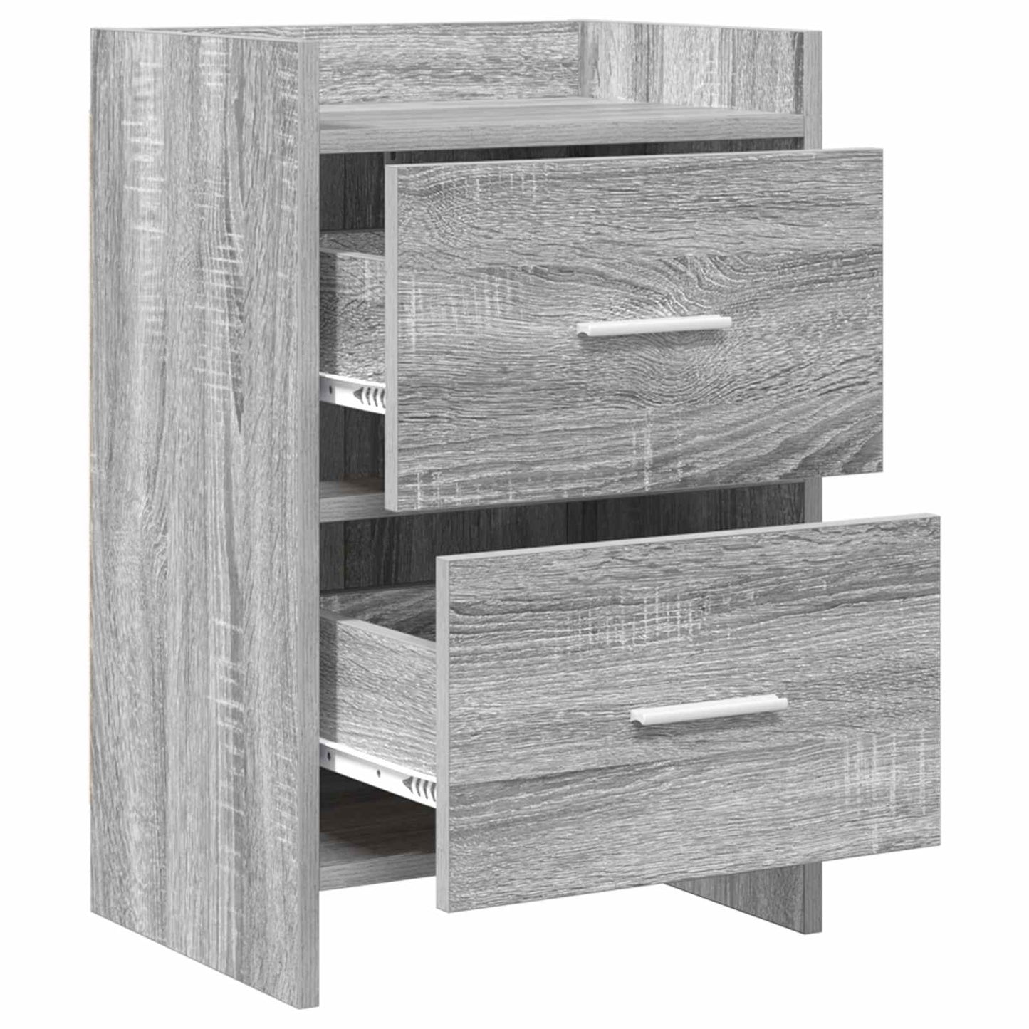 Nachtkastjes 2 pcs Grijs Sonoma 40 x 30 x 60 cm Bewerkt hout