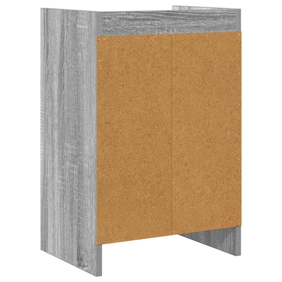Nachtkastjes 2 pcs Grijs Sonoma 40 x 30 x 60 cm Bewerkt hout