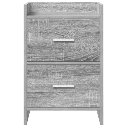 Nachtkastjes 2 pcs Grijs Sonoma 40 x 30 x 60 cm Bewerkt hout