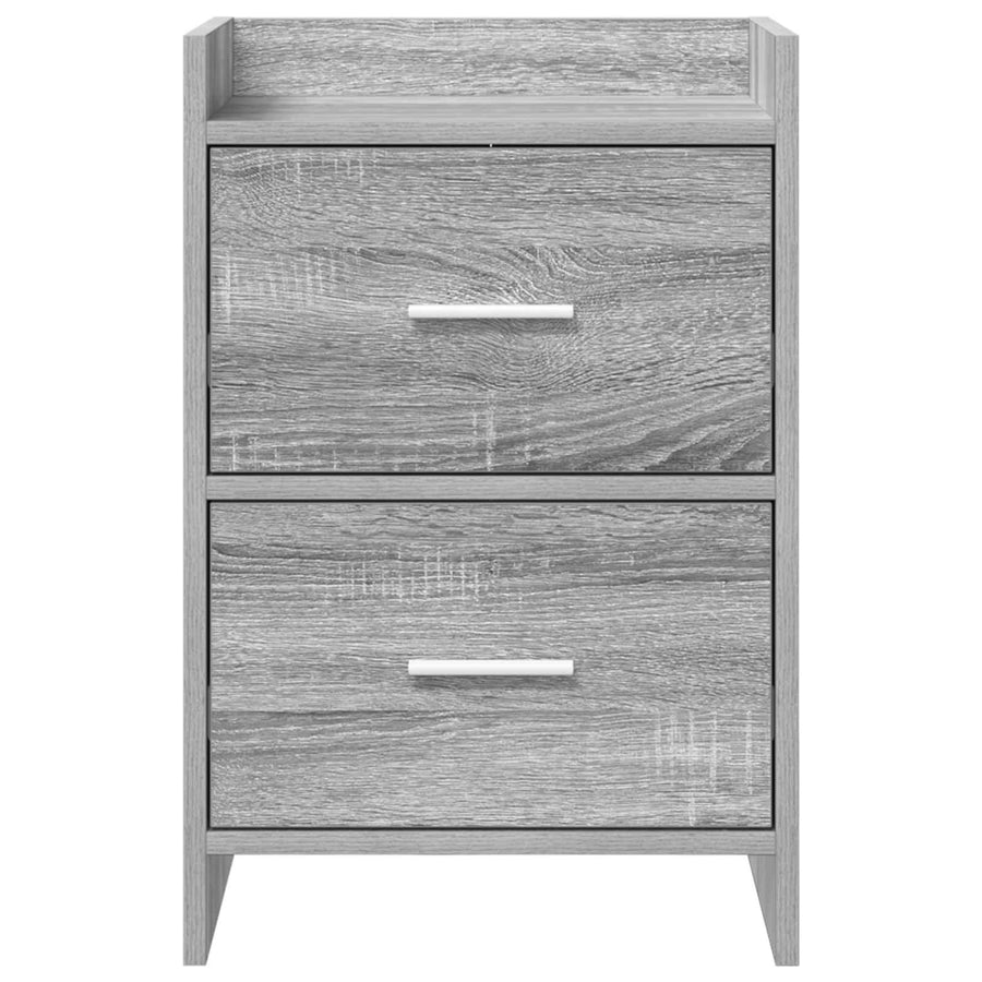 Nachtkastjes 2 pcs Grijs Sonoma 40 x 30 x 60 cm Bewerkt hout