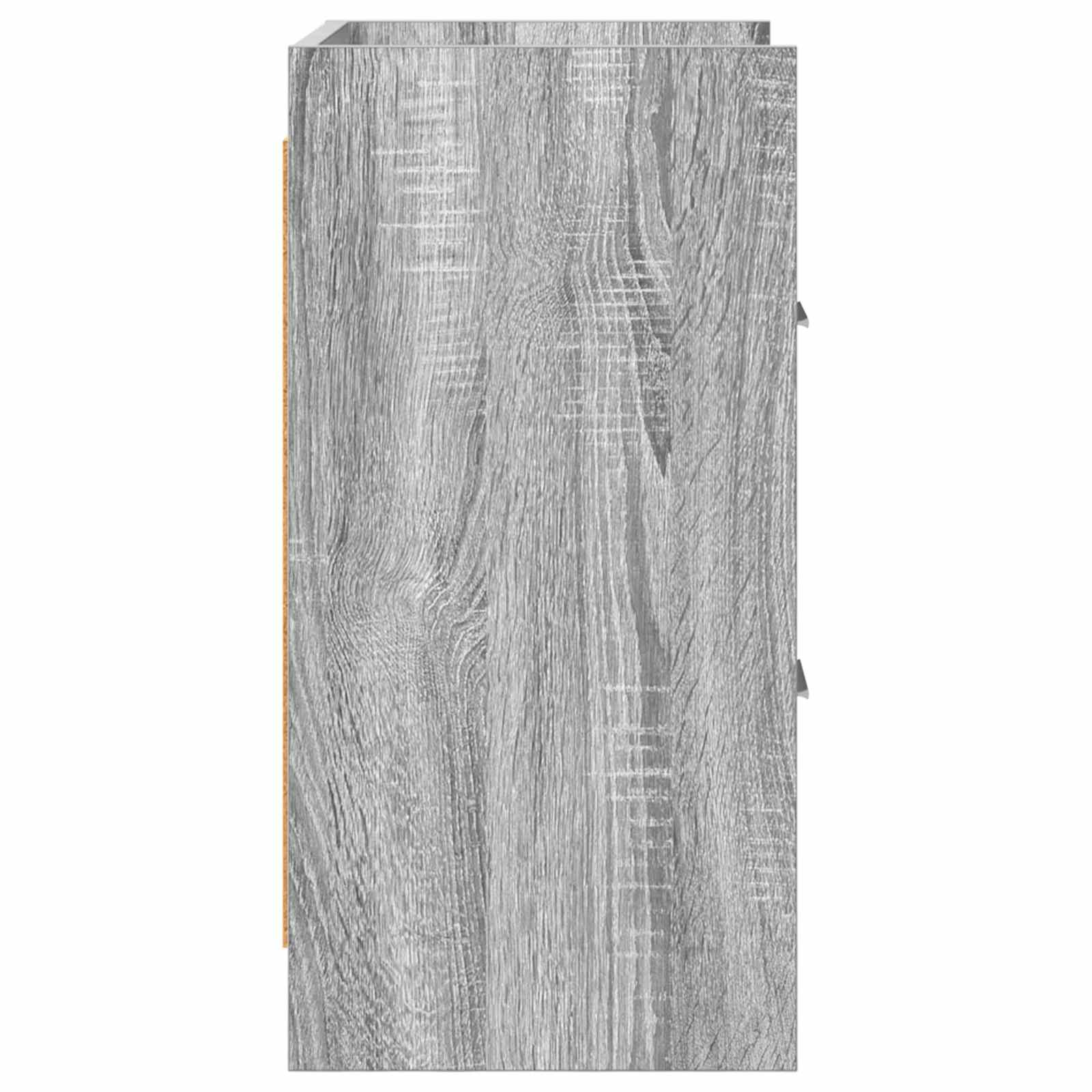 Nachtkastjes 2 pcs Grijs Sonoma 40 x 30 x 60 cm Bewerkt hout