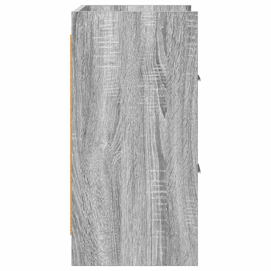 Nachtkastjes 2 pcs Grijs Sonoma 40 x 30 x 60 cm Bewerkt hout