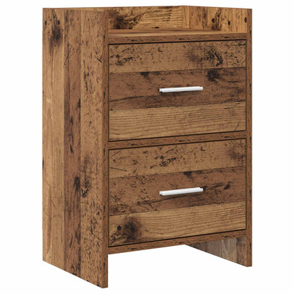 Nachtkastjes Oud hout 40 x 30 x 60 cm Bewerkt hout