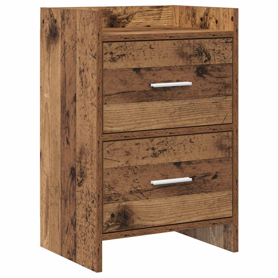 Nachtkastjes Oud hout 40 x 30 x 60 cm Bewerkt hout