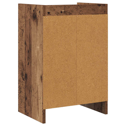 Nachtkastjes Oud hout 40 x 30 x 60 cm Bewerkt hout