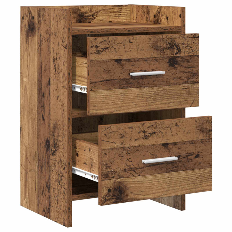 Nachtkastjes 2 pcs Oud hout 40 x 30 x 60 cm Bewerkt hout