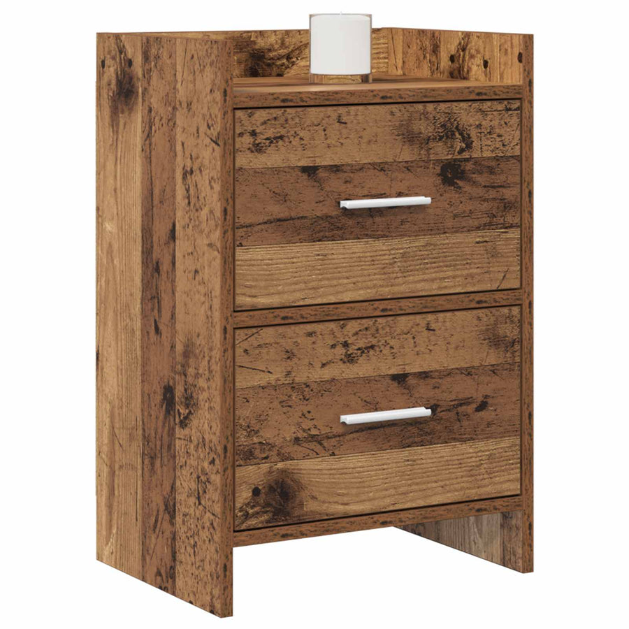 Nachtkastjes 2 pcs Oud hout 40 x 30 x 60 cm Bewerkt hout