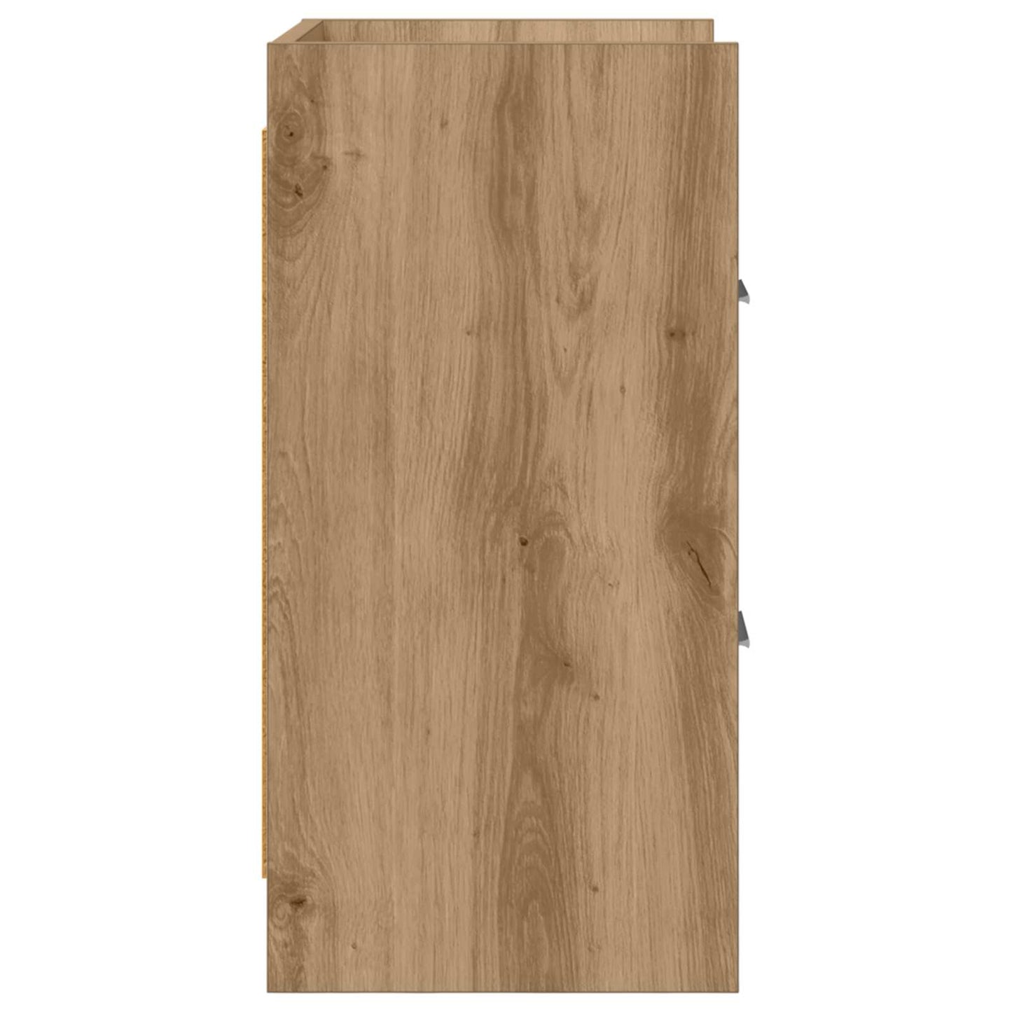 Nachtkastjes Artisanaal eiken 40 x 30 x 60 cm Bewerkt hout