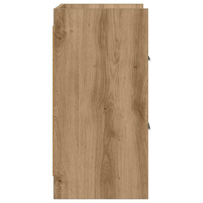 Nachtkastjes Artisanaal eiken 40 x 30 x 60 cm Bewerkt hout