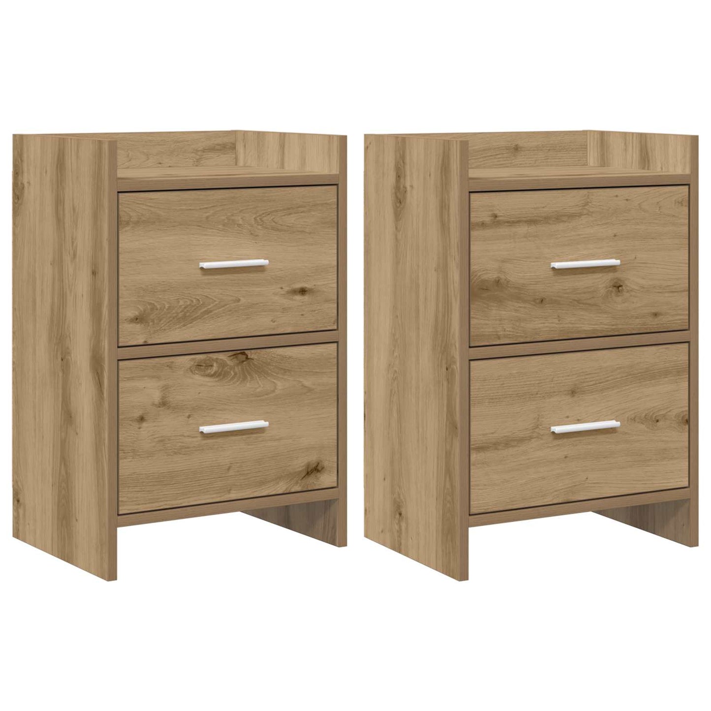Nachtkastjes 2 pcs Artisanaal eiken 40 x 30 x 60 cm