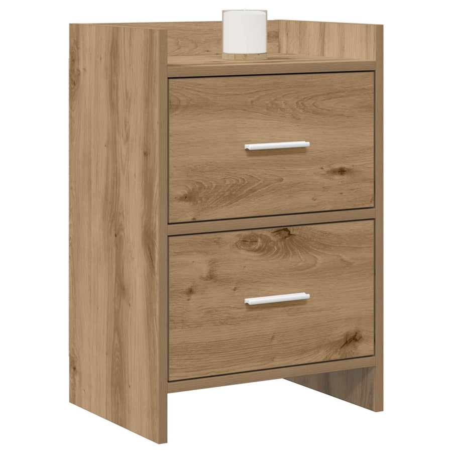 Nachtkastjes 2 pcs Artisanaal eiken 40 x 30 x 60 cm