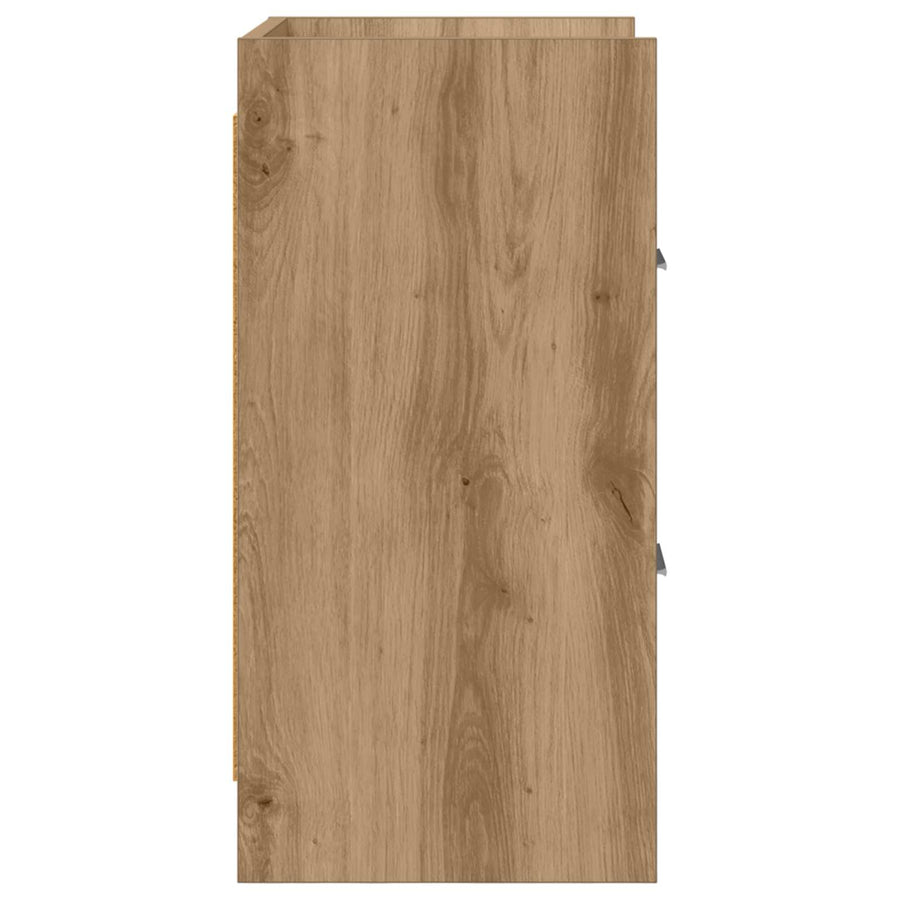Nachtkastjes 2 pcs Artisanaal eiken 40 x 30 x 60 cm