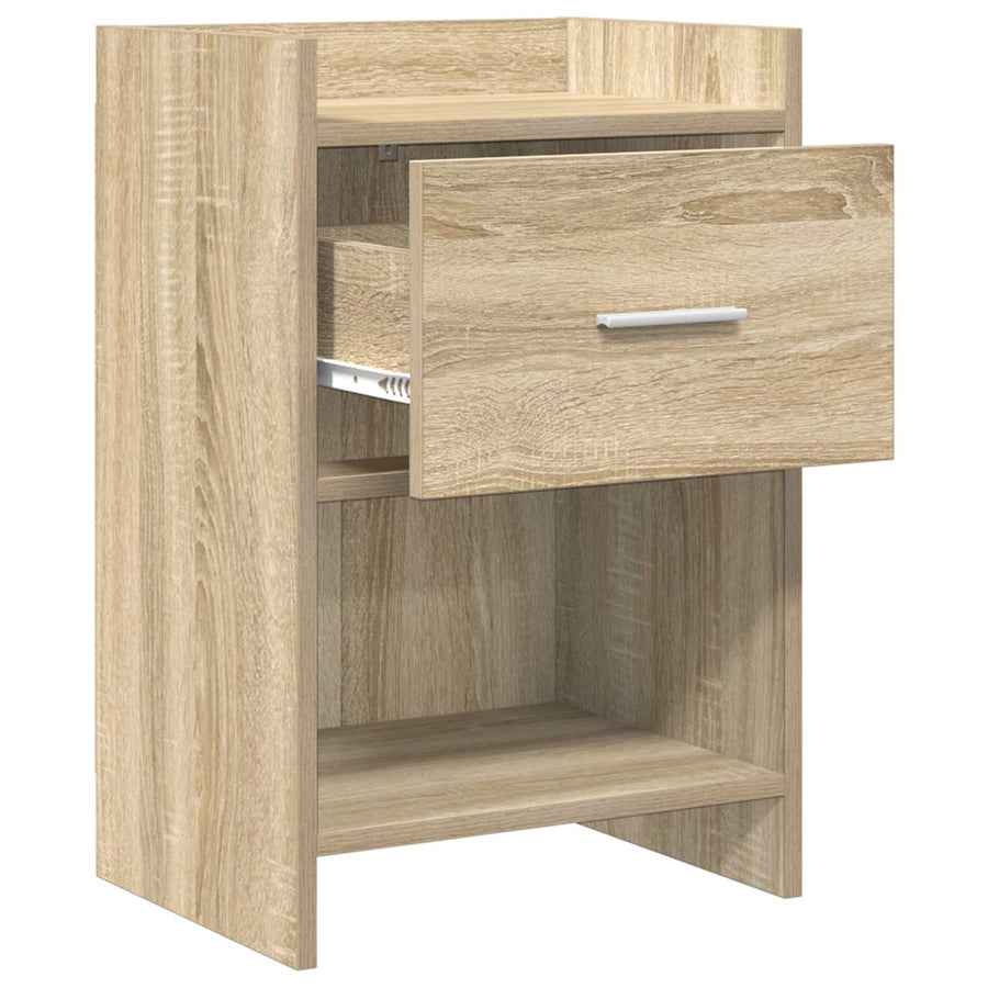 Nachtkastjes 2 pcs Sonoma Eiken 40 x 30 x 60 cm Bewerkt hout
