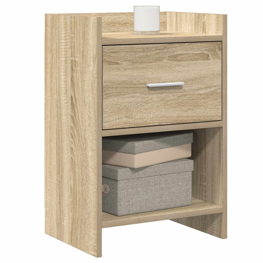 Nachtkastjes 2 pcs Sonoma Eiken 40 x 30 x 60 cm Bewerkt hout