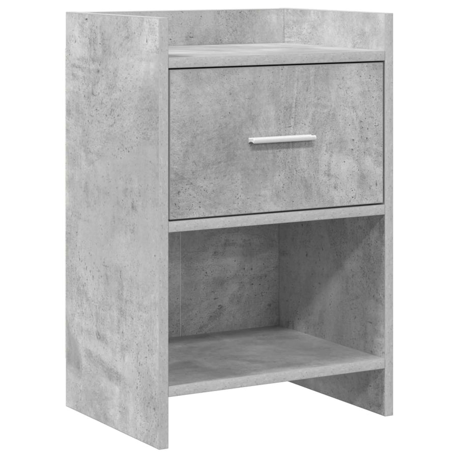 Nachtkastjes Betongrijs 40 x 30 x 60 cm Bewerkt hout