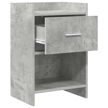 Nachtkastjes Betongrijs 40 x 30 x 60 cm Bewerkt hout