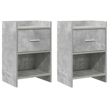 Nachtkastjes 2 pcs Betongrijs 40 x 30 x 60 cm Bewerkt hout
