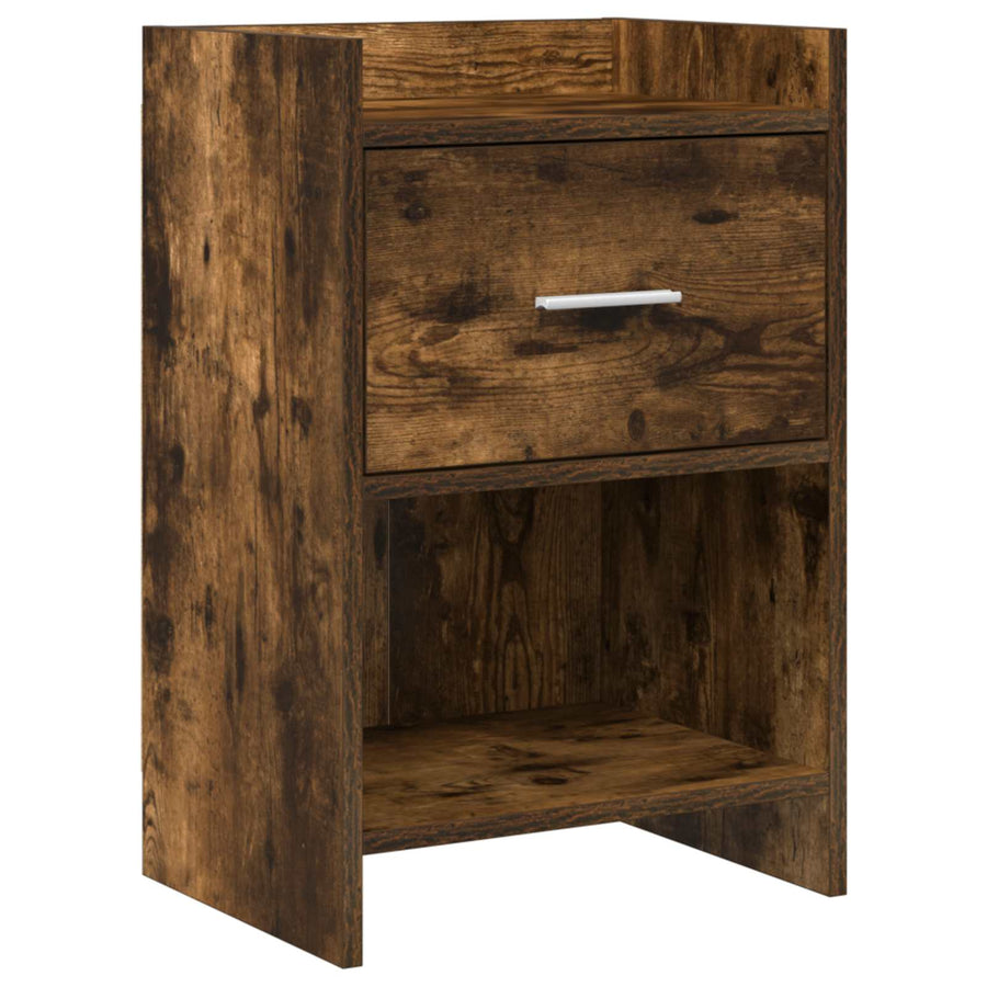 Nachtkastjes Gerookt eiken 40 x 30 x 60 cm Bewerkt hout