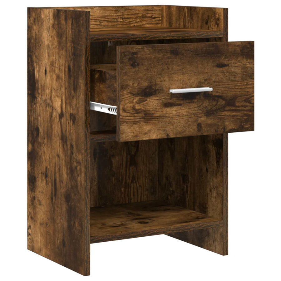 Nachtkastjes Gerookt eiken 40 x 30 x 60 cm Bewerkt hout
