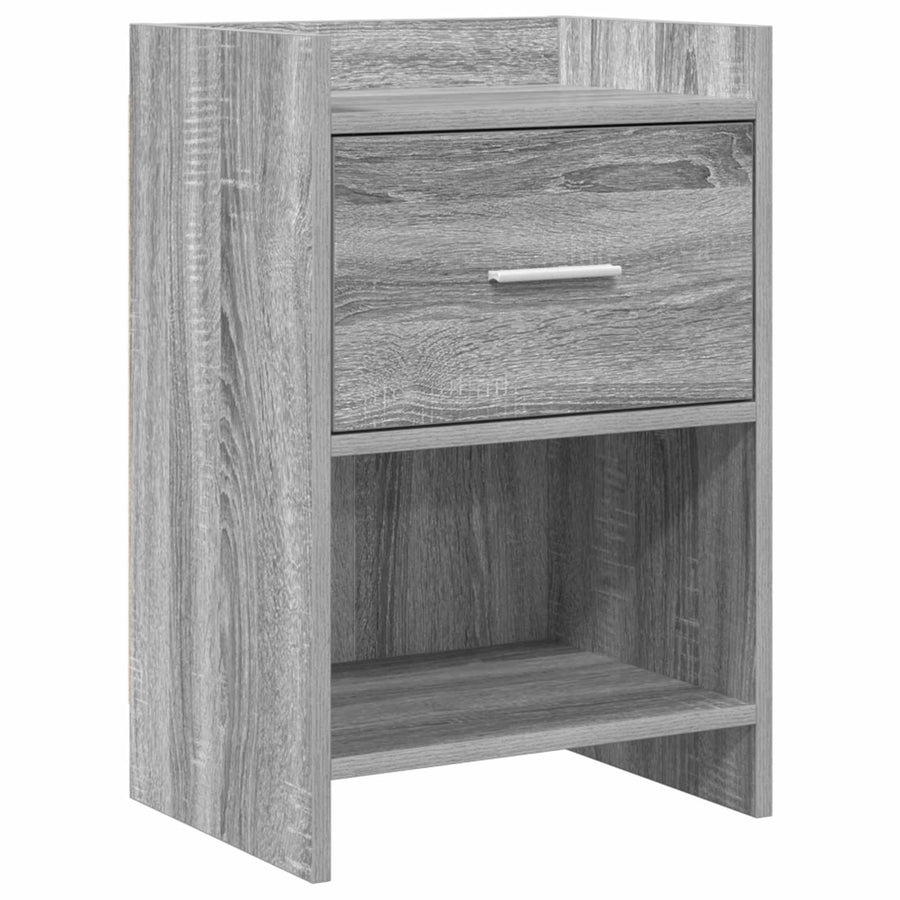 Nachtkastjes Grijs Sonoma 40 x 30 x 60 cm Bewerkt hout