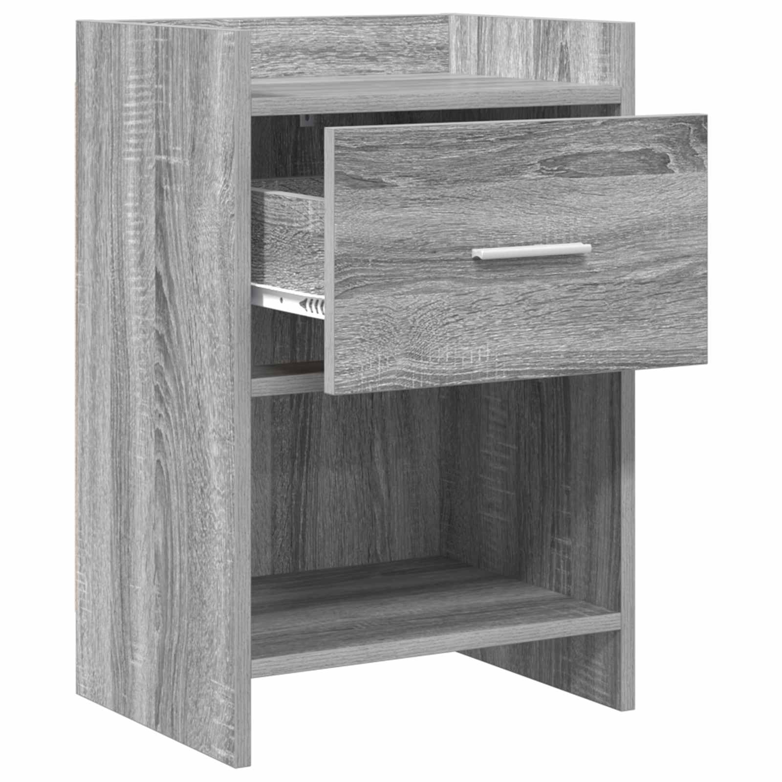 Nachtkastjes Grijs Sonoma 40 x 30 x 60 cm Bewerkt hout