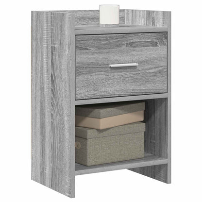 Nachtkastjes Grijs Sonoma 40 x 30 x 60 cm Bewerkt hout