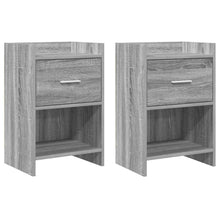 Nachtkastjes 2 pcs Grijs Sonoma 40 x 30 x 60 cm Bewerkt hout