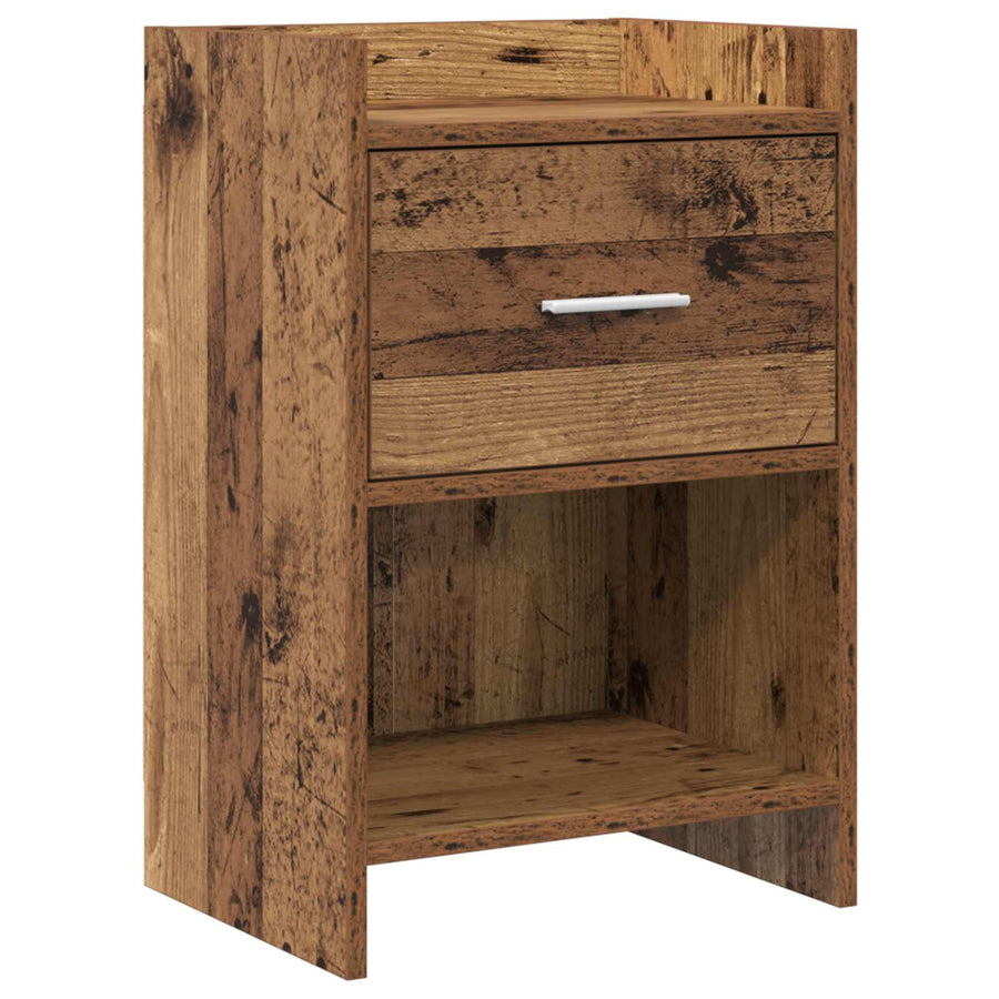 Nachtkastjes Oud hout 40 x 30 x 60 cm Bewerkt hout